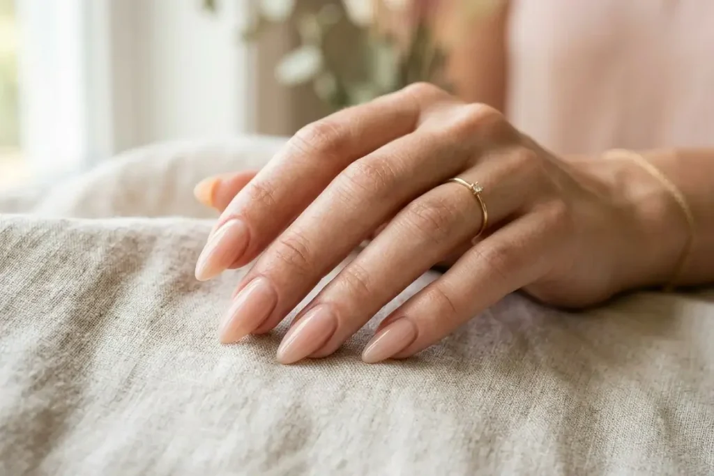 Sheer Nude Nail