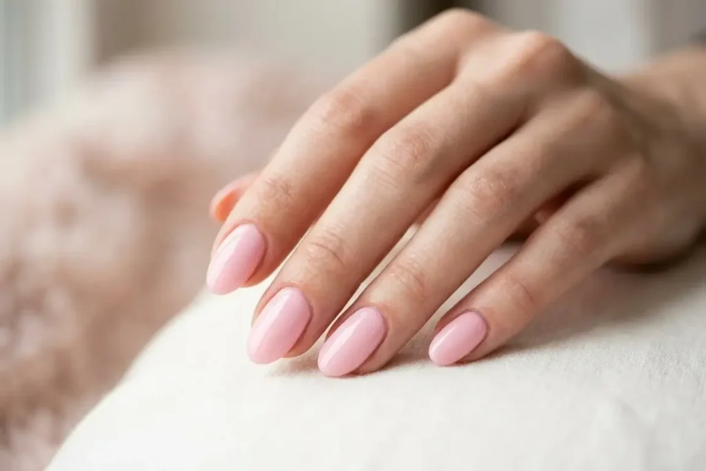 Baby Pink nail 