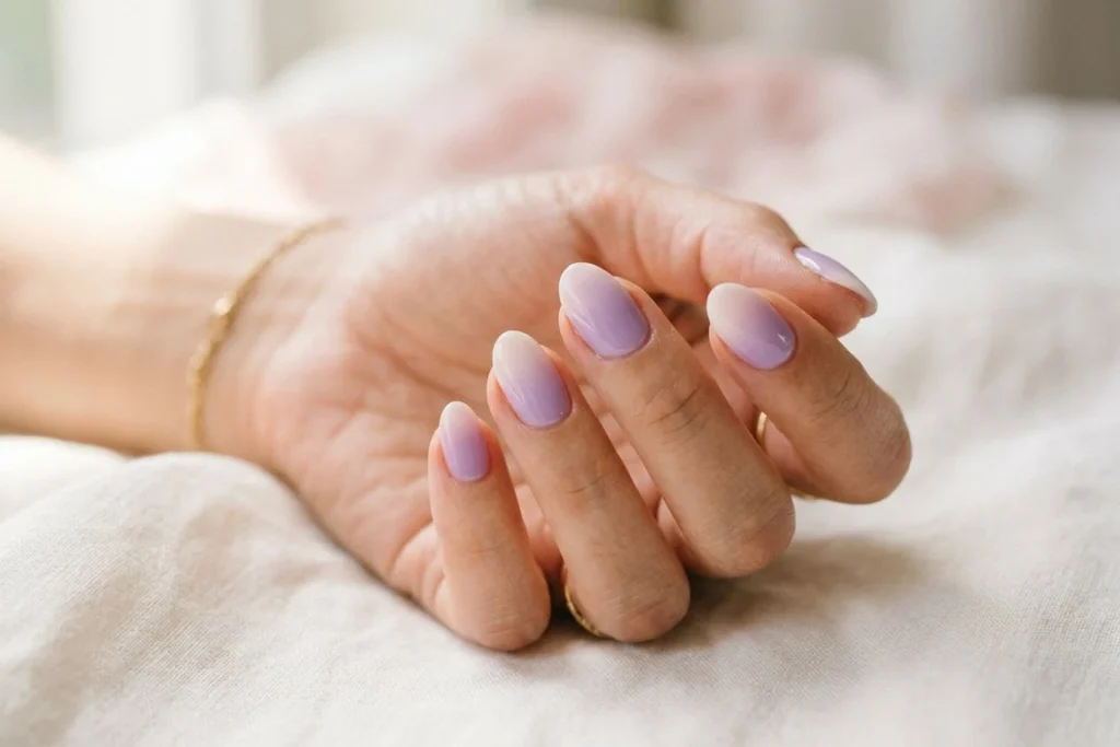 Lilac Gradient nail