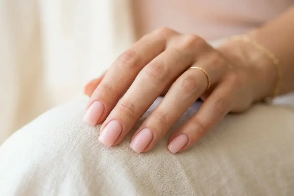 Milky Pink nail 