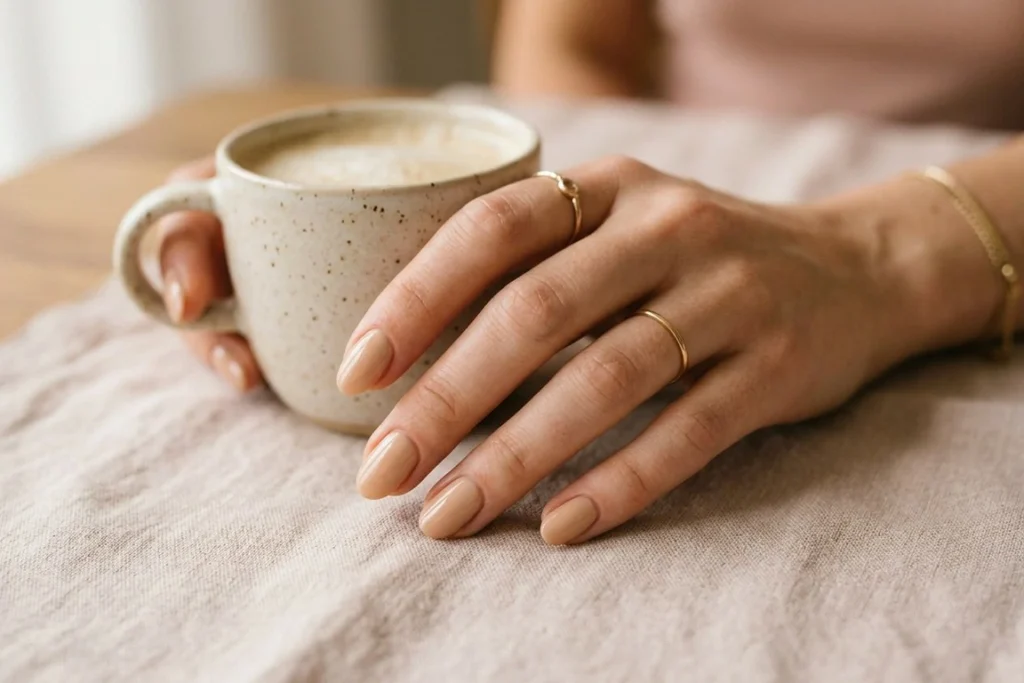 Oat Milk Latte Nails