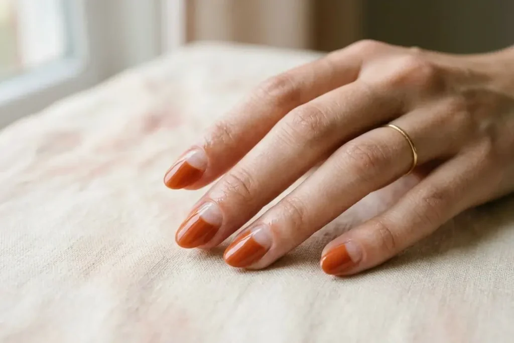 Reverse French nail