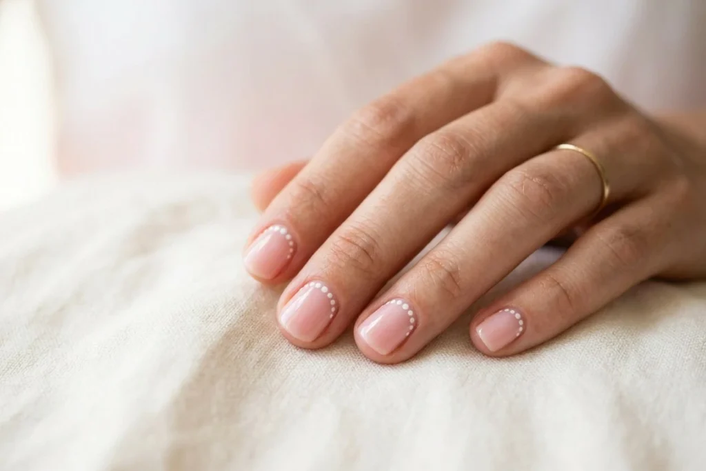 Dot Border nail