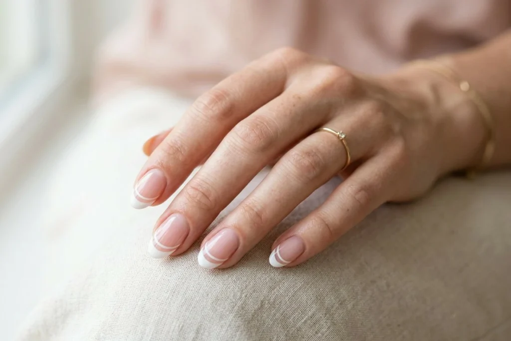 Double French Line nail