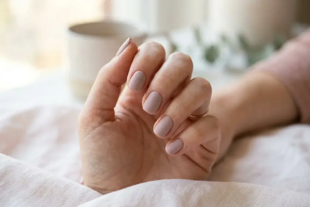 Dusty Pink nail 