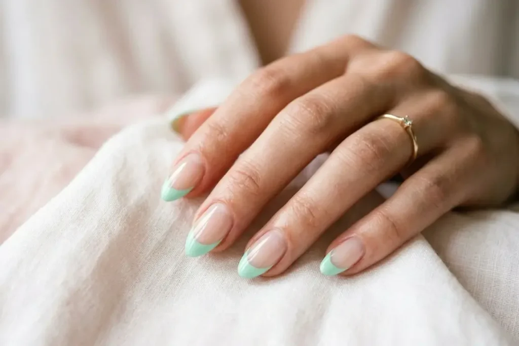 Mint Tip nail