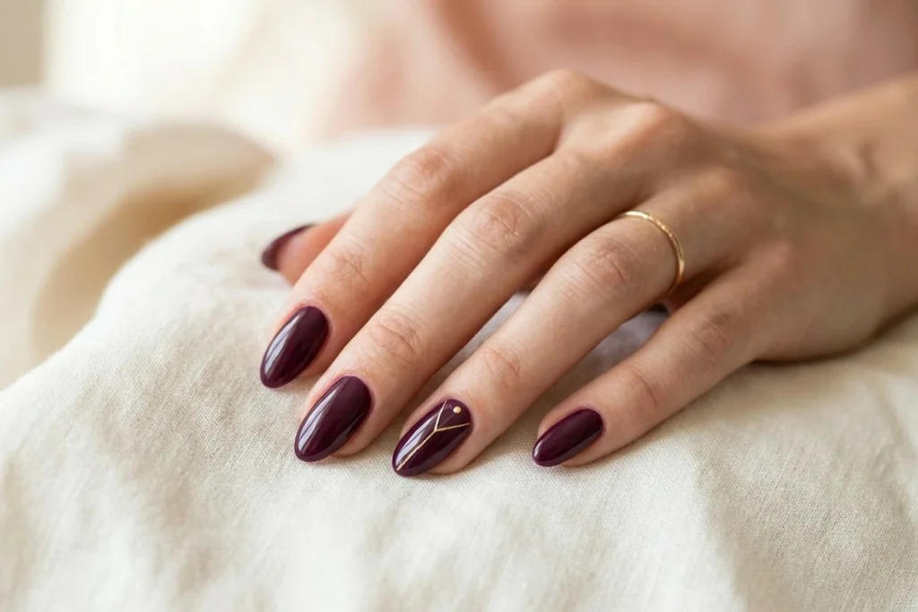 Plum Nails