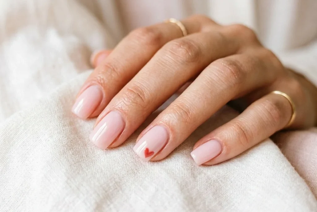 Heart Corner nail