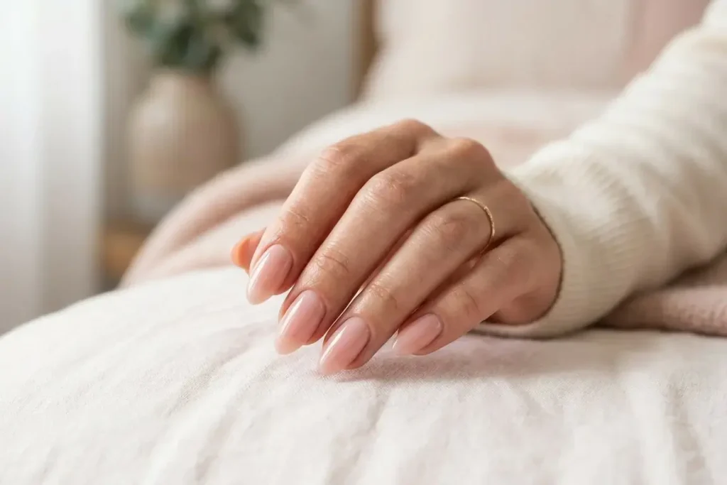 Pink Nude nail 