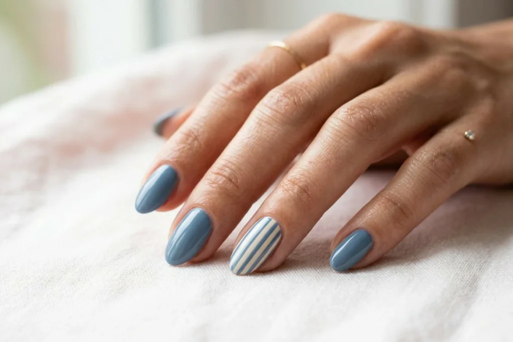 Striped Accent Nail
