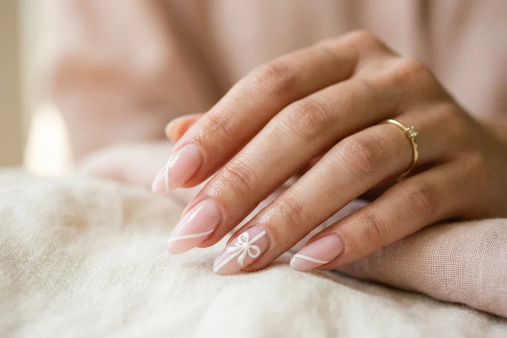 Ribbon Stripe nail