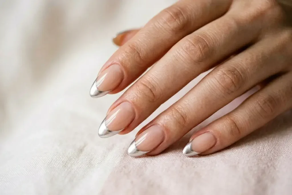 Silver Line French Nail