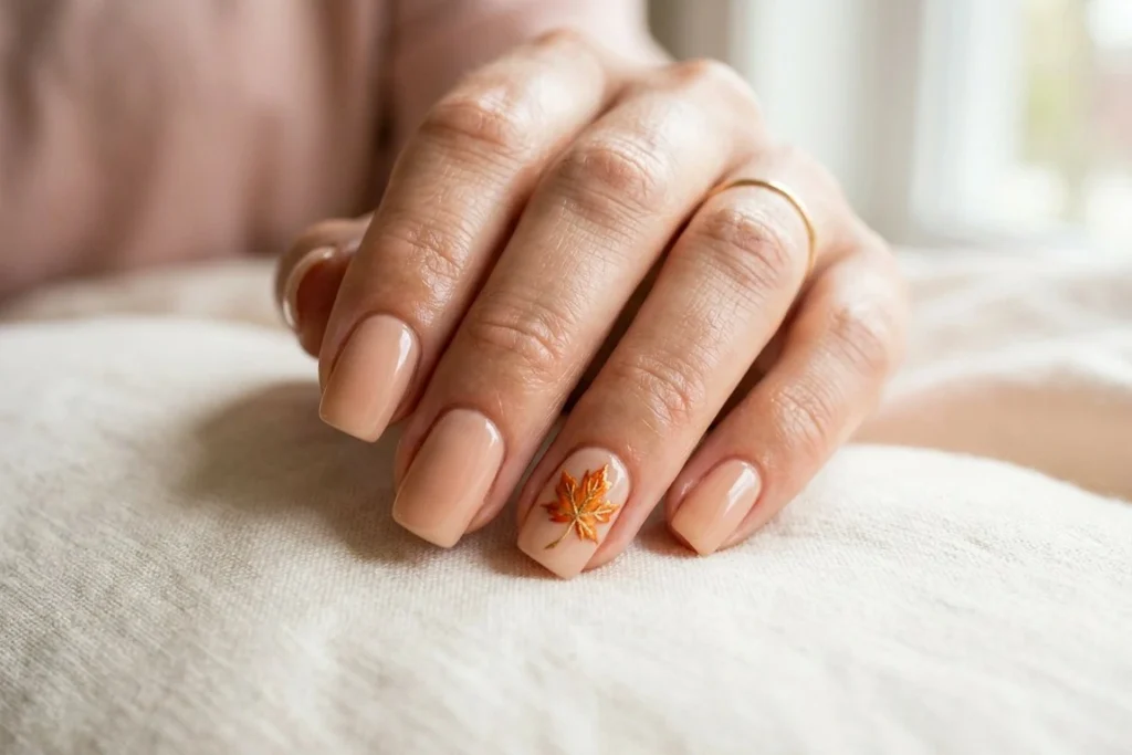 Leaf Accent Nail