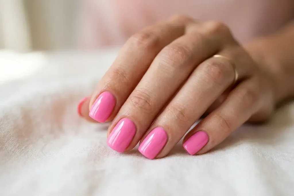Barbie Pink nail 