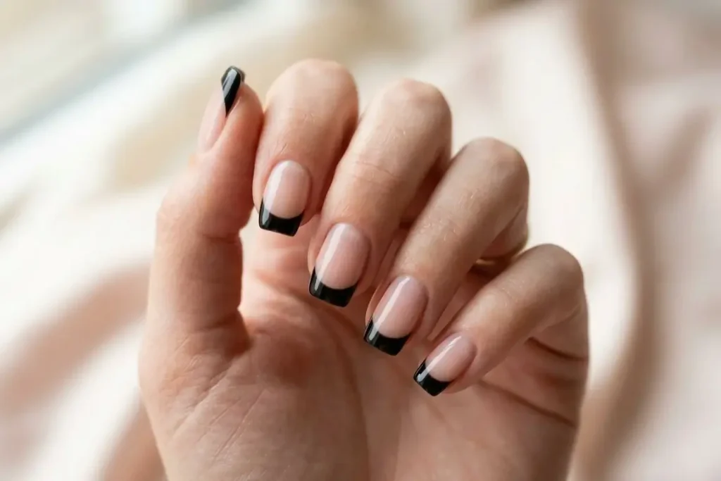 Black Tip nail