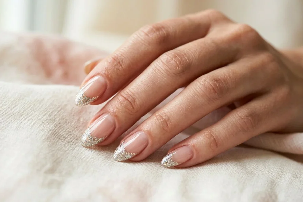 Glitter Tip nail