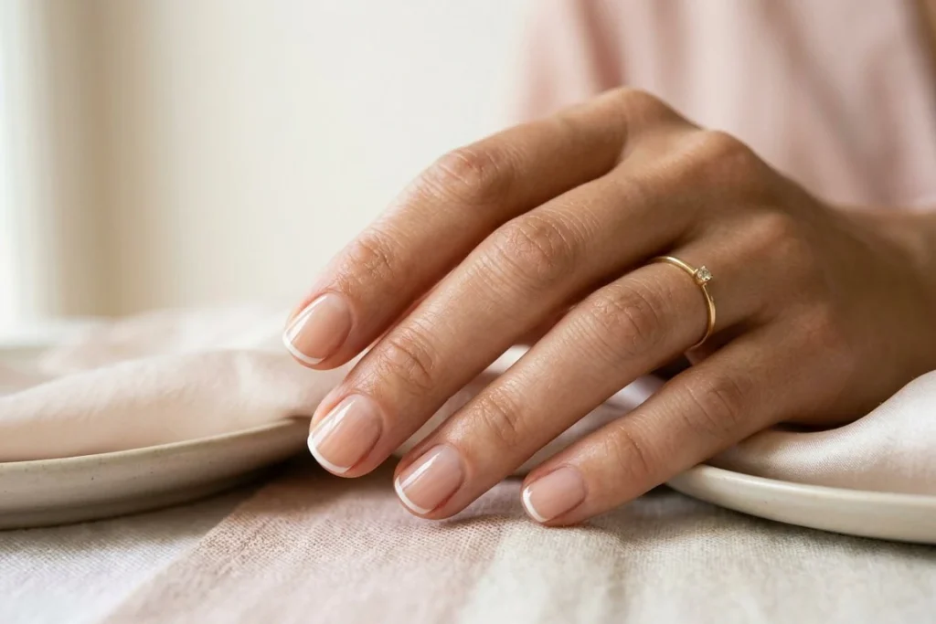 Micro French Tips Nails