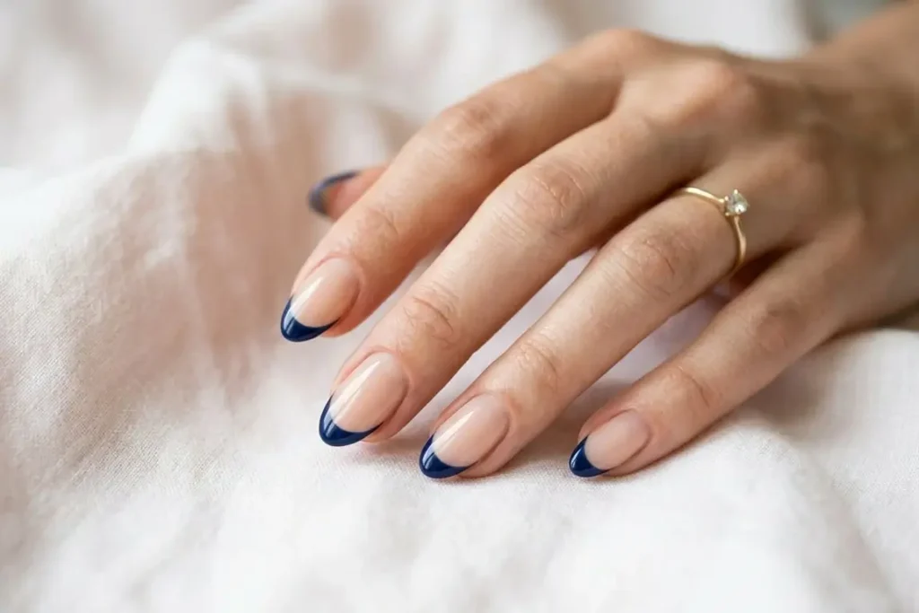 Navy Tip nail