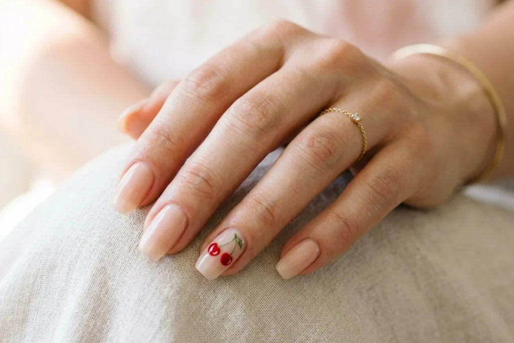 Cherry Accent nail