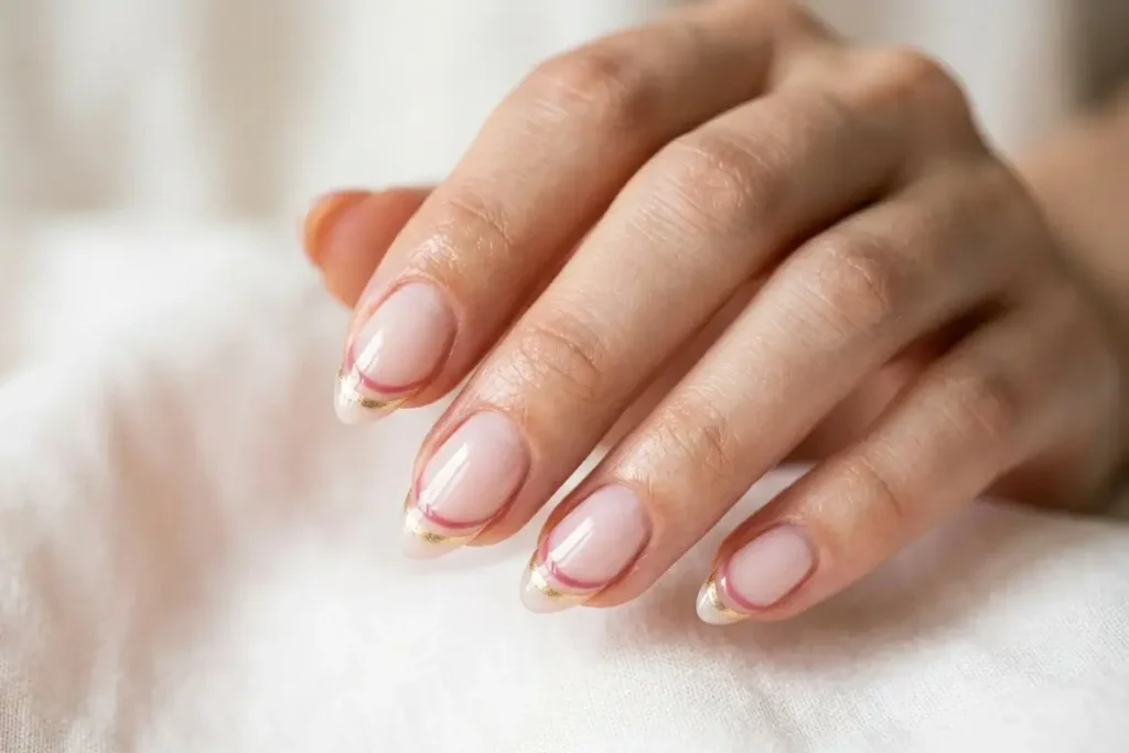 Double Color Line nail
