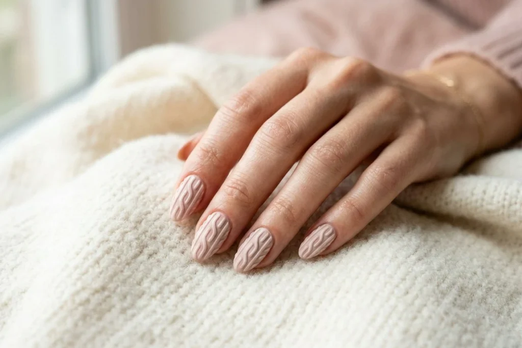 Cable Knit Nails