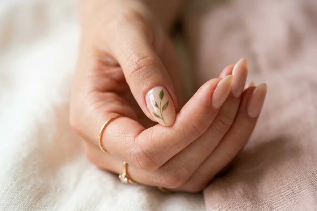 Simple Leaf nail
