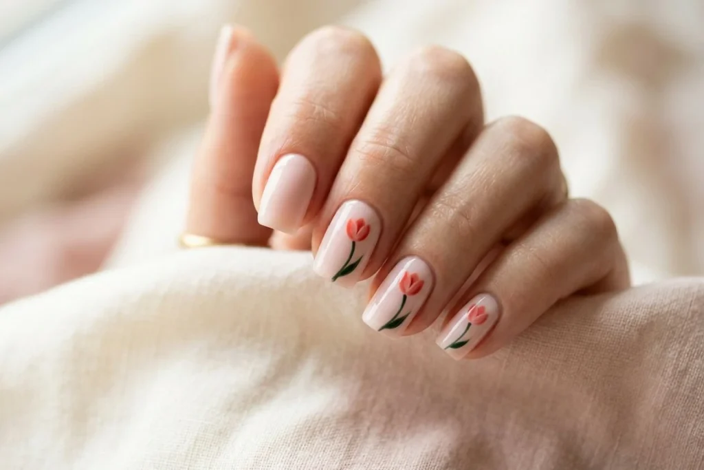 Tiny Tulip nail