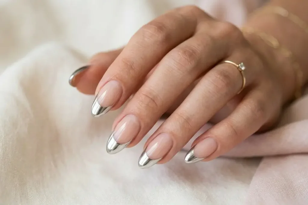 Chrome Tip nail