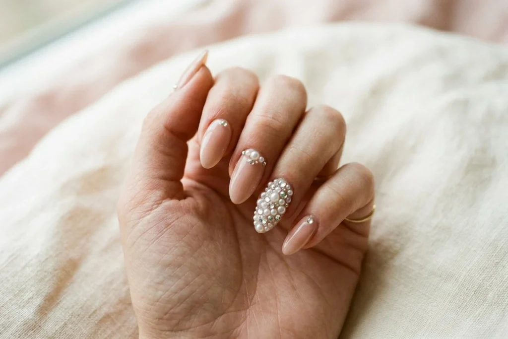 Glam and Statement Christmas Nails