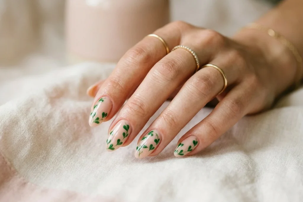 Heart-Shaped Leaves nail