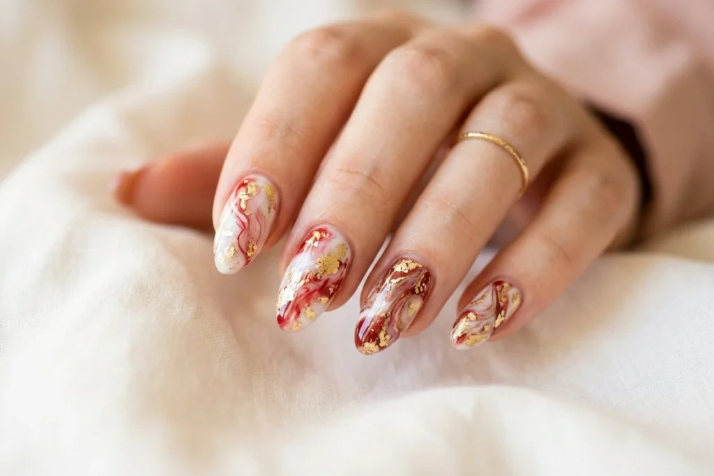 Glam and Statement Christmas Nails