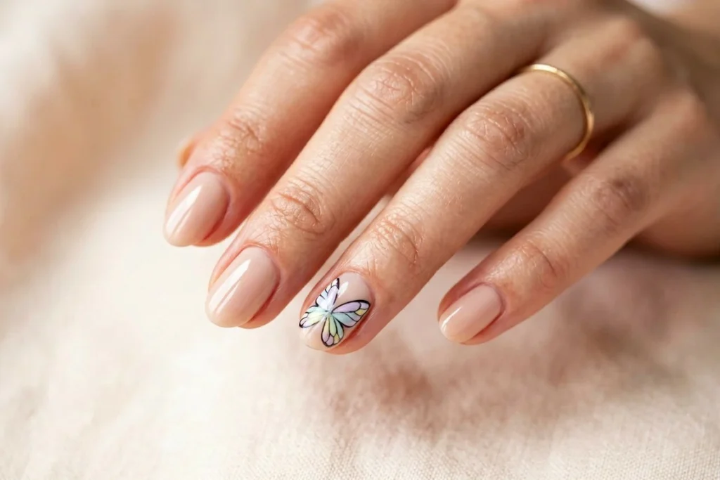 Butterfly Accent nail