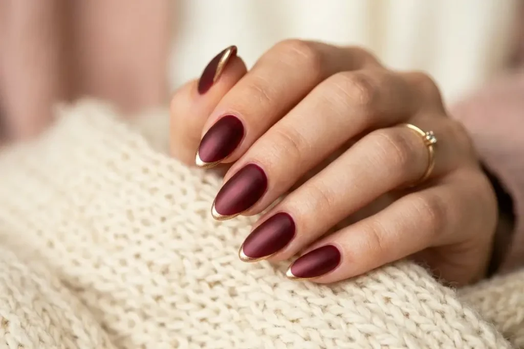 Autumn Almond Nail