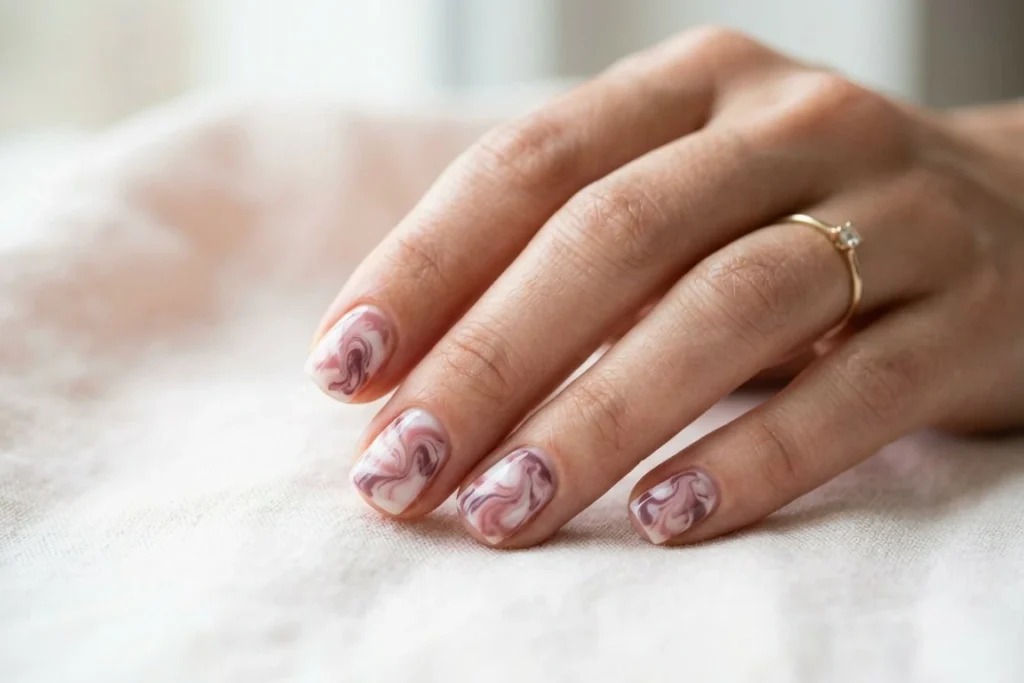 Quick Marble nail