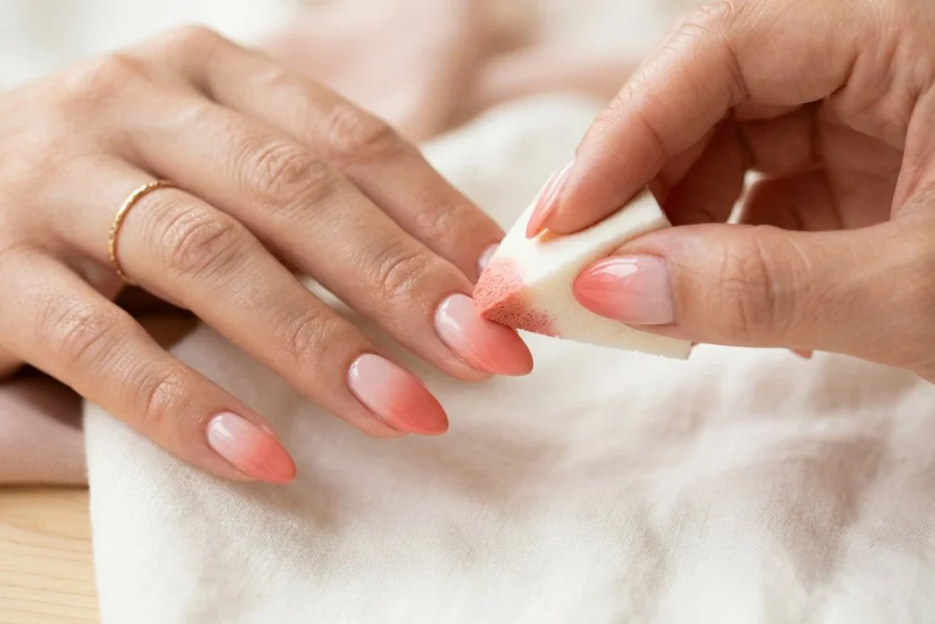 Sponge Gradient nail