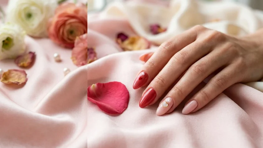 valentine nails